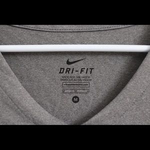 grey dri fit nike top